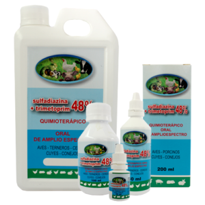 SULFADIAZINA + TRIMETOPRIM 48 %ORAL