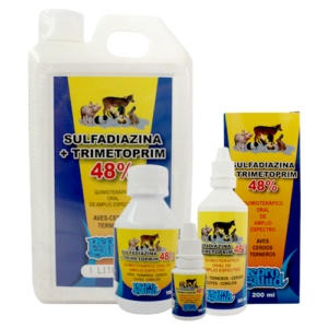 SULFADIAZINA + TRIMETOPRIM 48 %ORAL  R